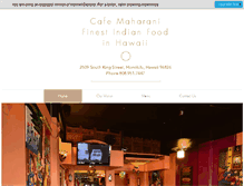 Tablet Screenshot of cafemaharanihawaii.com